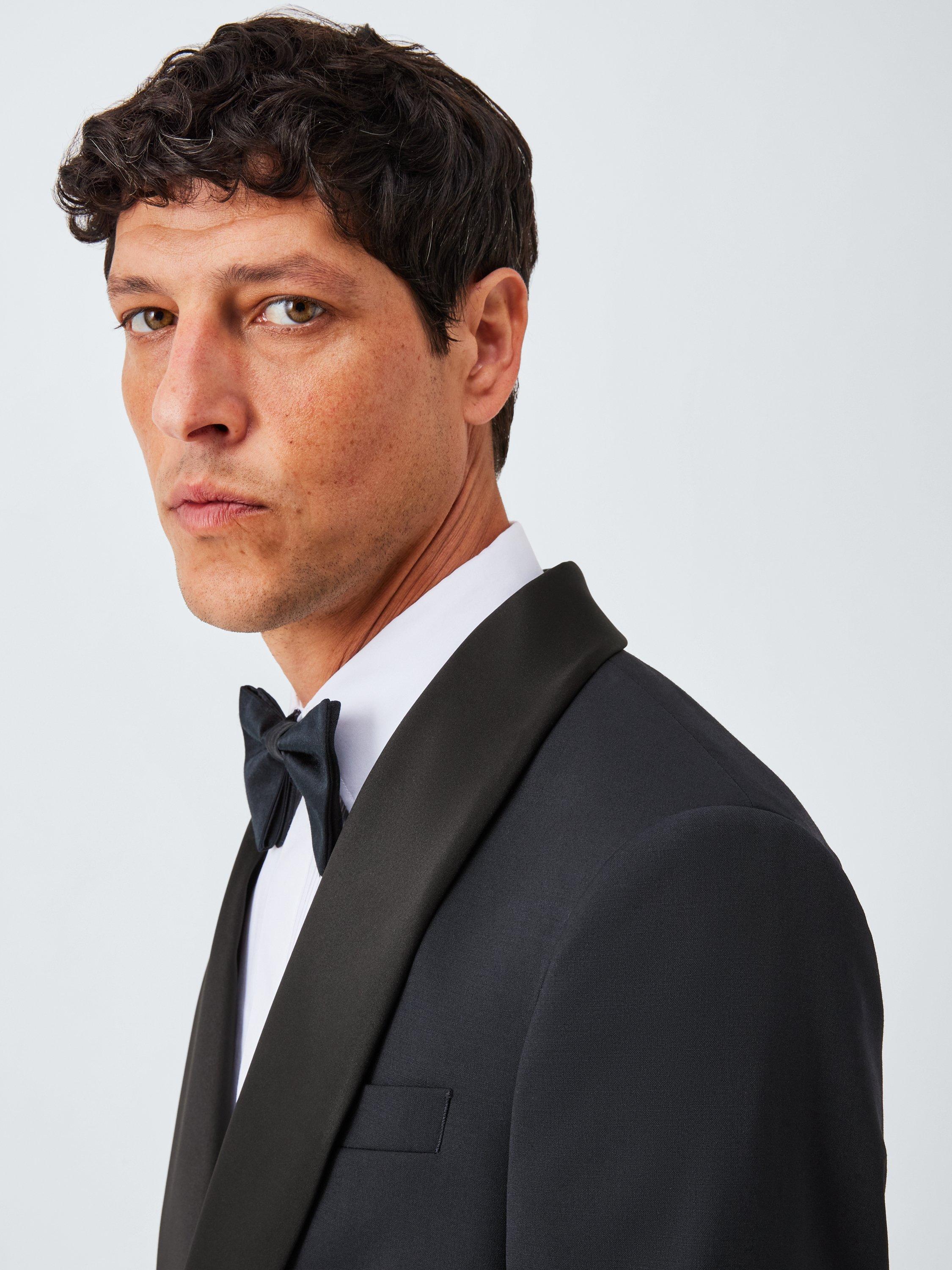 Product image 5 of 7, which shows John Lewis Slim Fit Wool Blend Shawl Collar Dinner Jacket, Navy, 36R