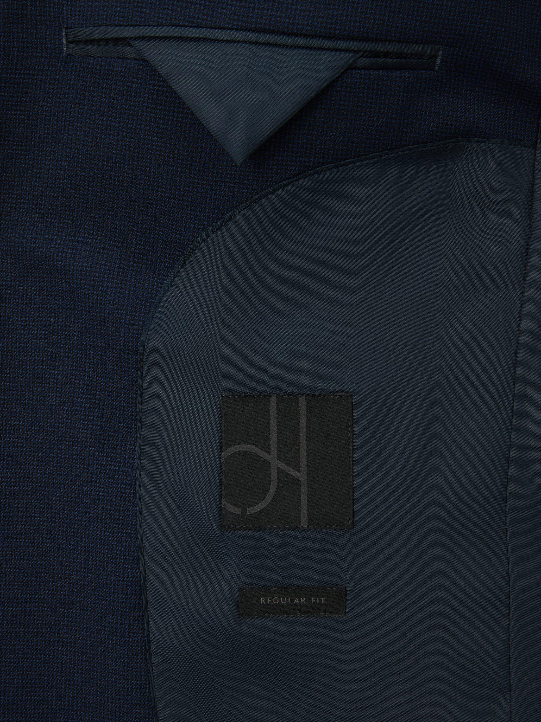 Product image 7 of 7, which shows John Lewis Semi Plain Wool Regular Fit Suit Jacket, Navy, 36R