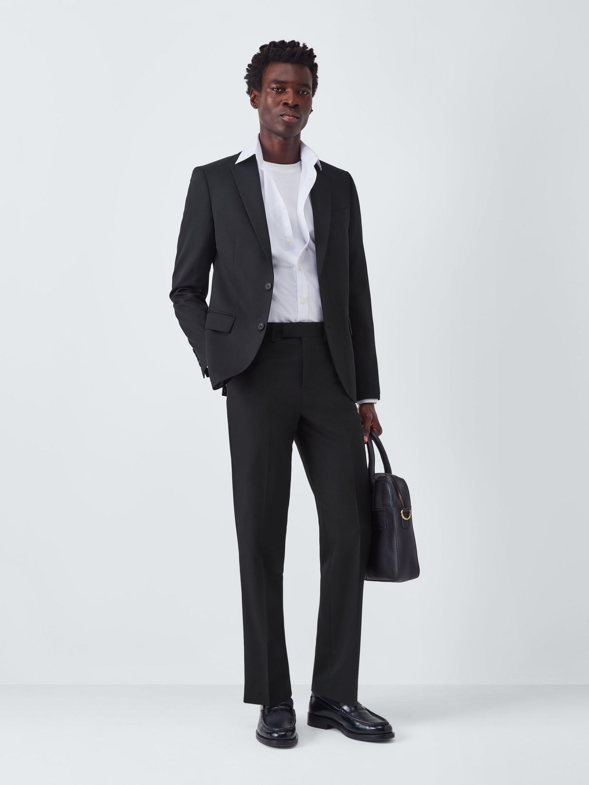 Product image 3 of 7, which shows John Lewis Washable Regular Fit Notch Lapel Suit Jacket, Black, 36R