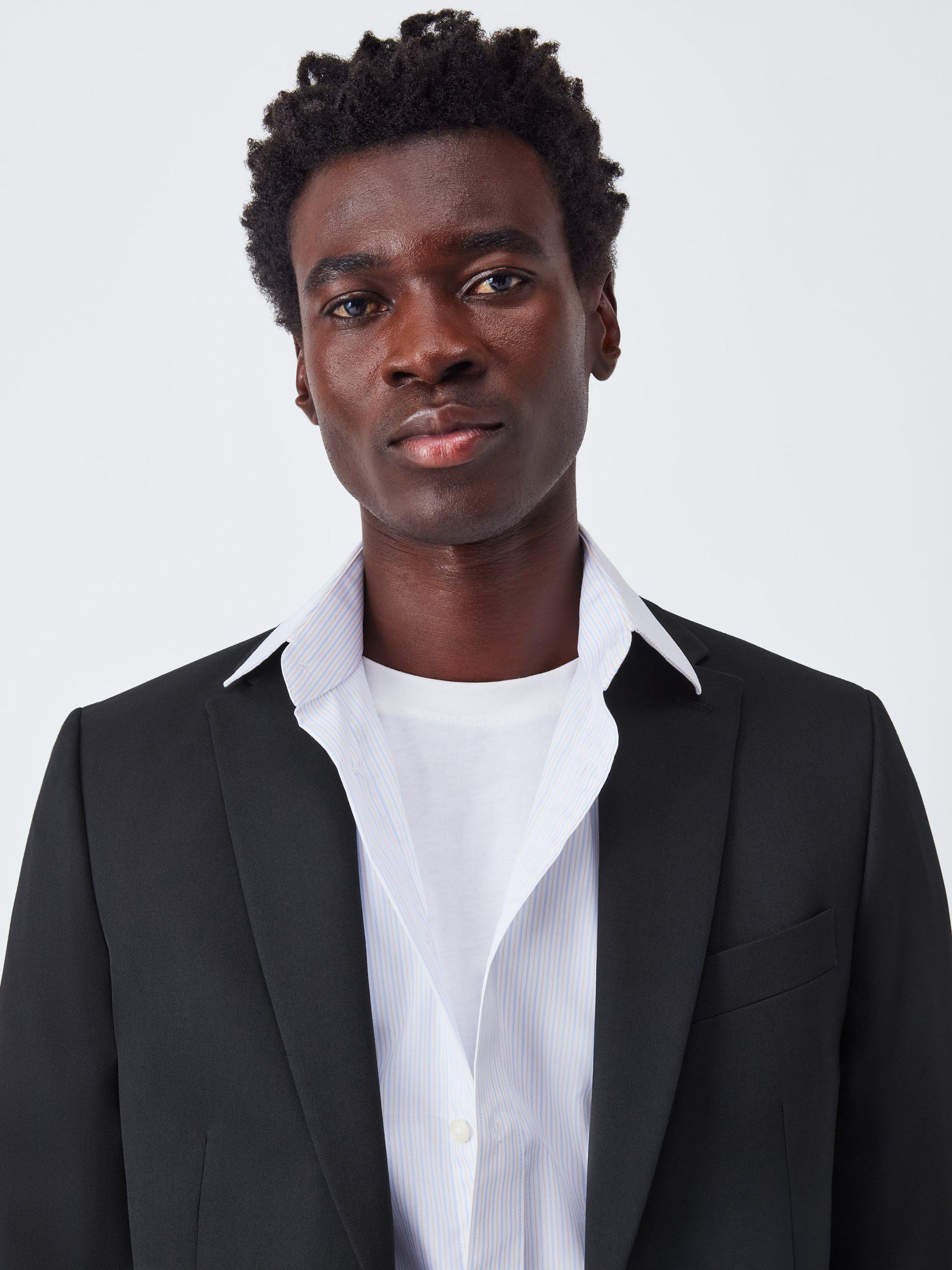 Product image 6 of 7, which shows John Lewis Washable Regular Fit Notch Lapel Suit Jacket, Black, 36R