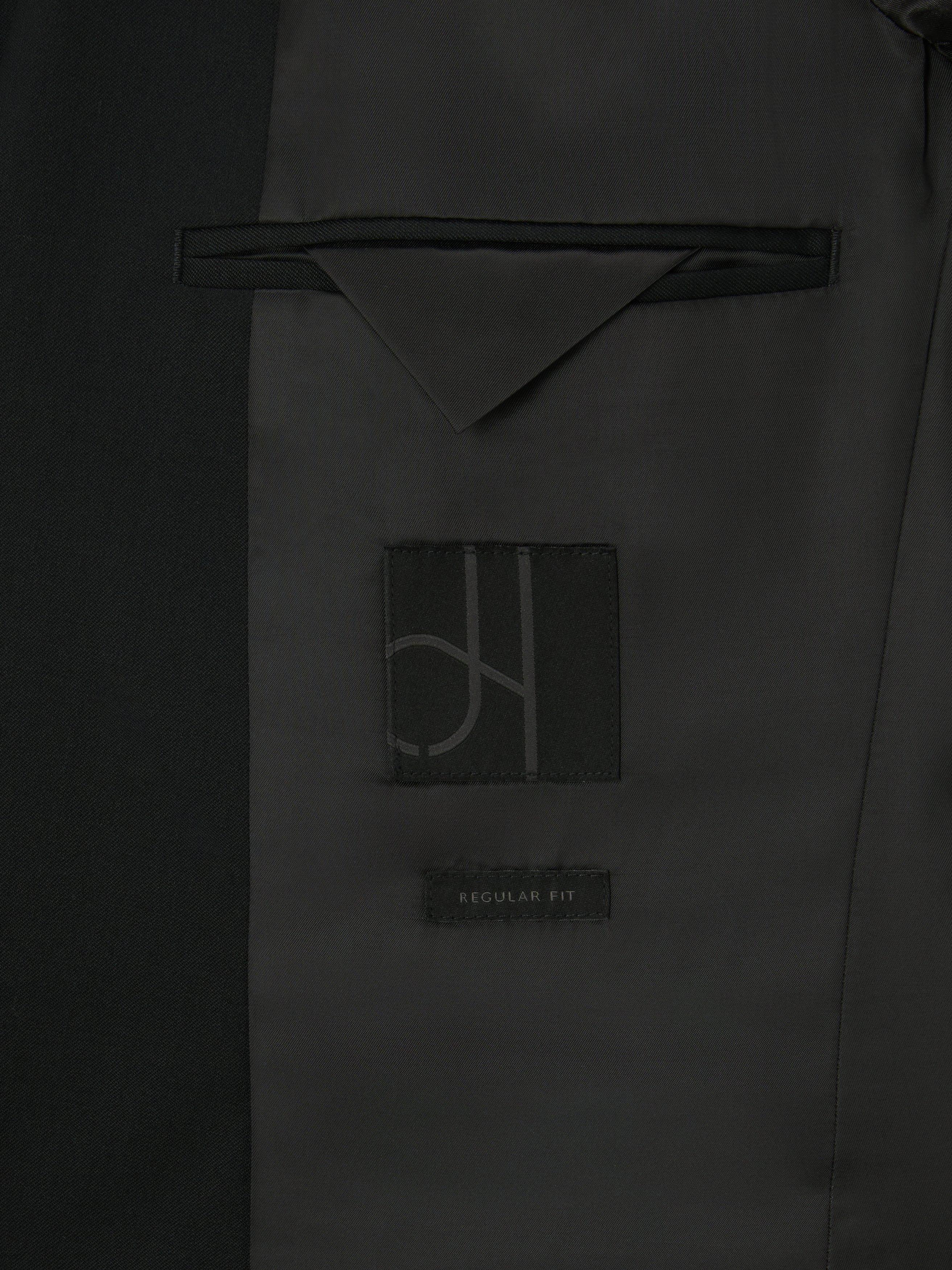 Product image 5 of 7, which shows John Lewis Washable Regular Fit Notch Lapel Suit Jacket, Black, 36R