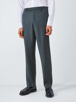John Lewis Jacquard Dinner Trousers, Airforce - view 2, Airforce
