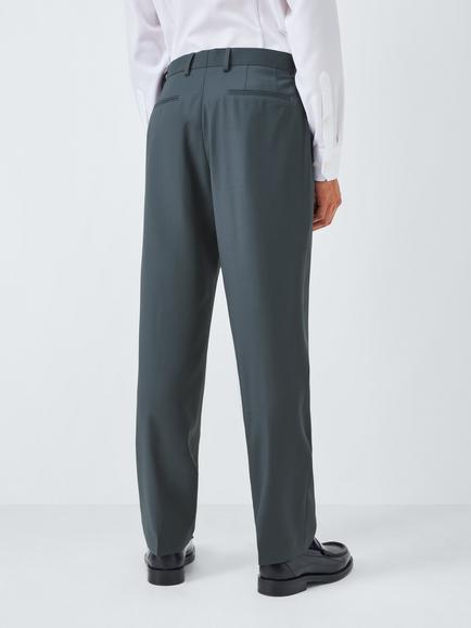 John Lewis Jacquard Dinner Trousers, Airforce, Airforce