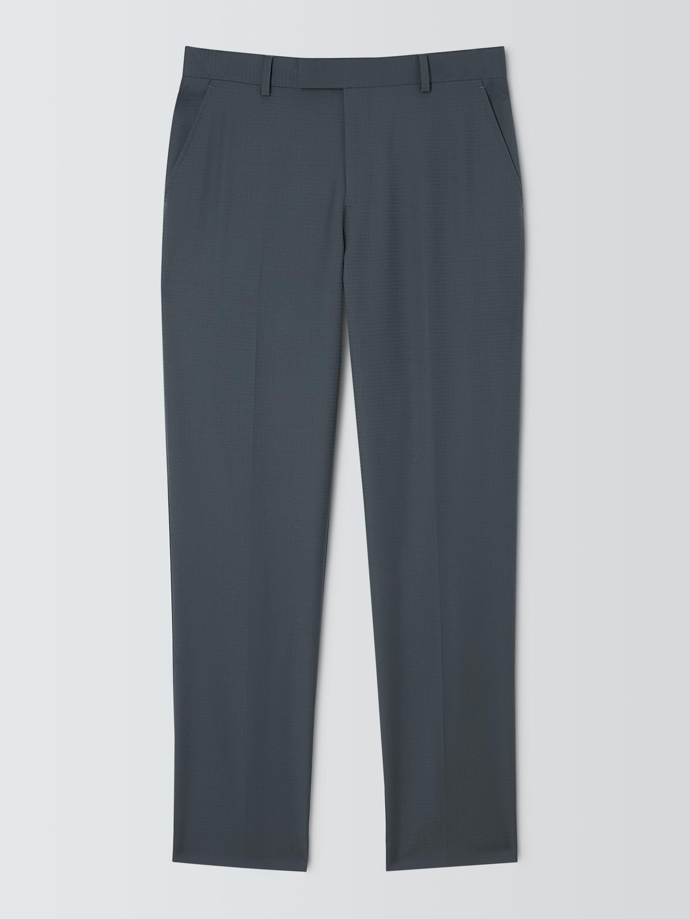 Product image 6 of 7, which shows John Lewis Jacquard Dinner Trousers, Airforce, 30R