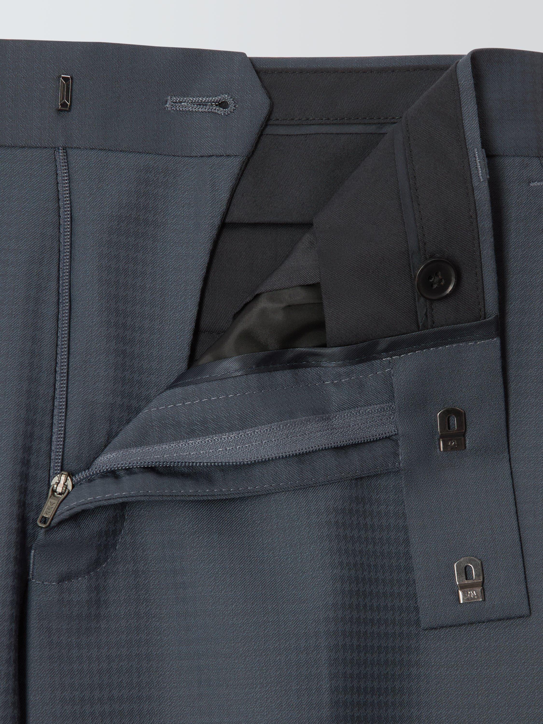 Product image 3 of 7, which shows John Lewis Jacquard Dinner Trousers, Airforce, 30R