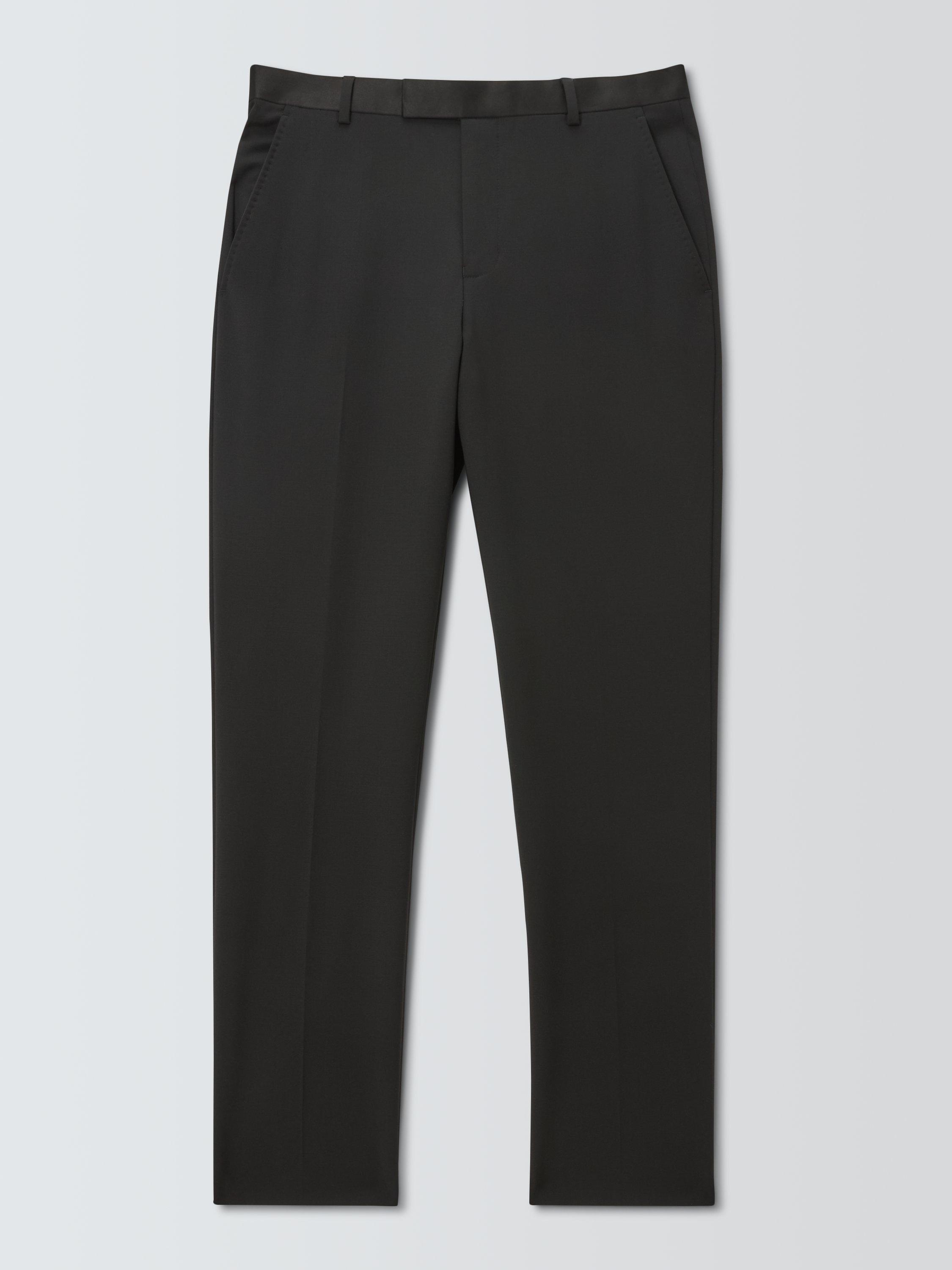 Product image 4 of 7, which shows John Lewis Slim Fit Wool Blend Dinner Suit Trousers, Black, 30R