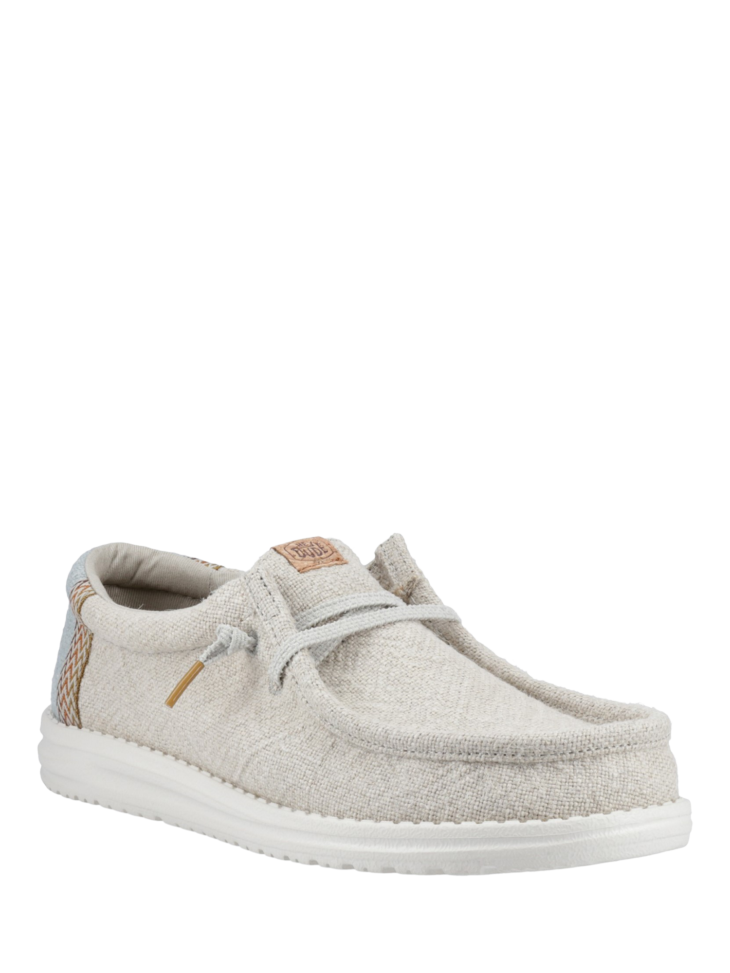 Product image 2 of 4, which shows Hey Dude Wally Jute Shoes, Grey, 7