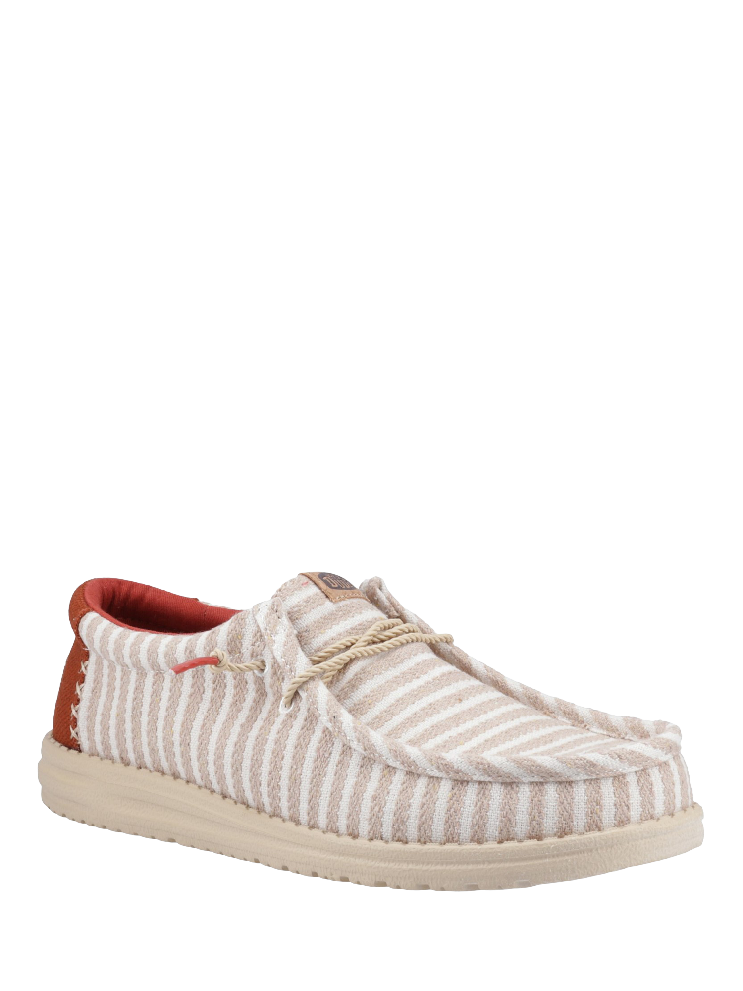 Product image 2 of 4, which shows Hey Dude Wally Resort Slip-On Shoes, Chili Red/Multi, 7