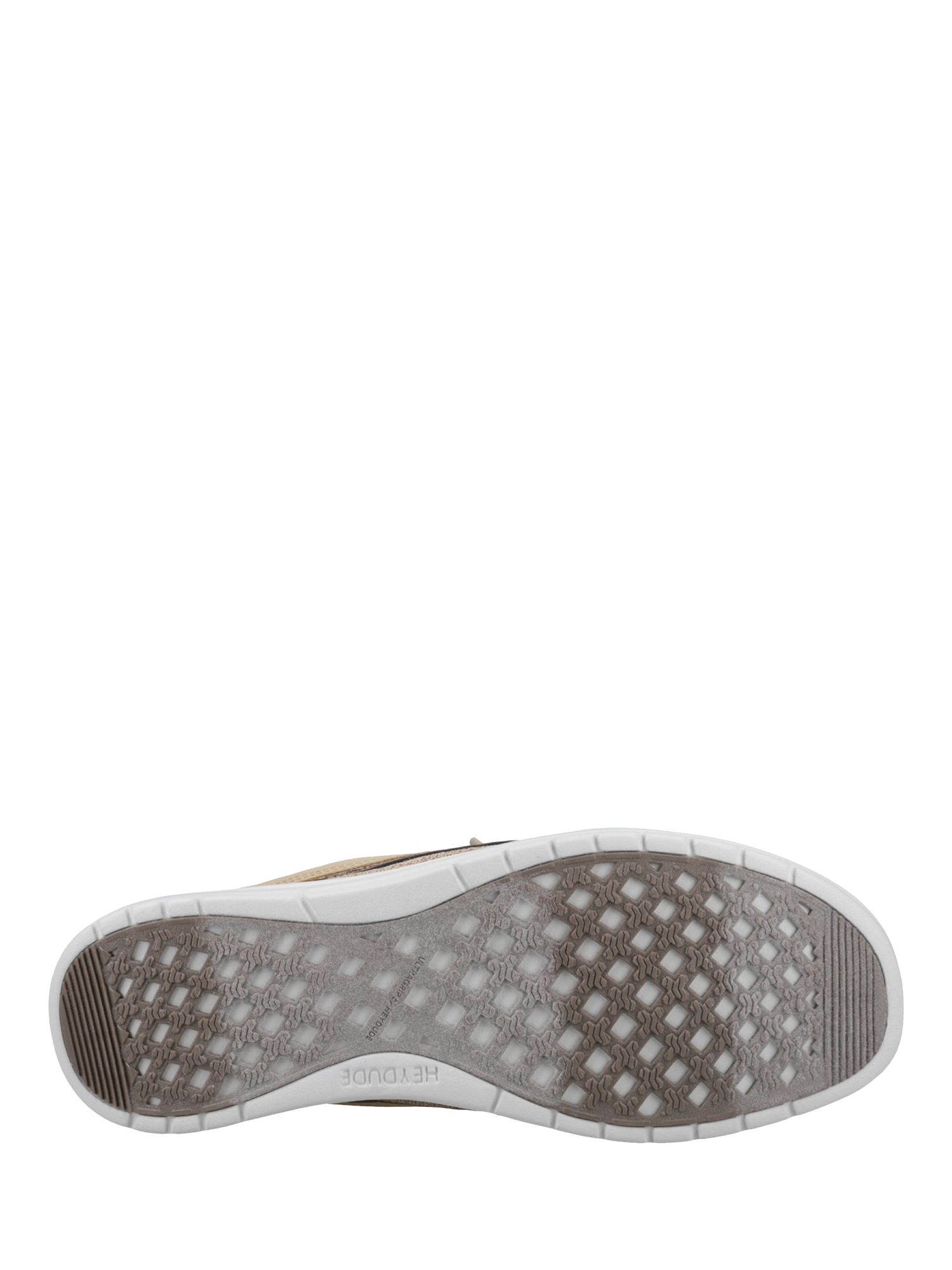 Product image 4 of 4, which shows Hey Dude Welsh Grip Mesh Classic Boat Shoes, Tan, 7