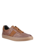 Hush Puppies Riley Suede Lace Up Trainers, Tan
