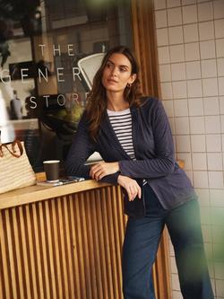 NRBY Penny Pure Linen Jacket, Navy