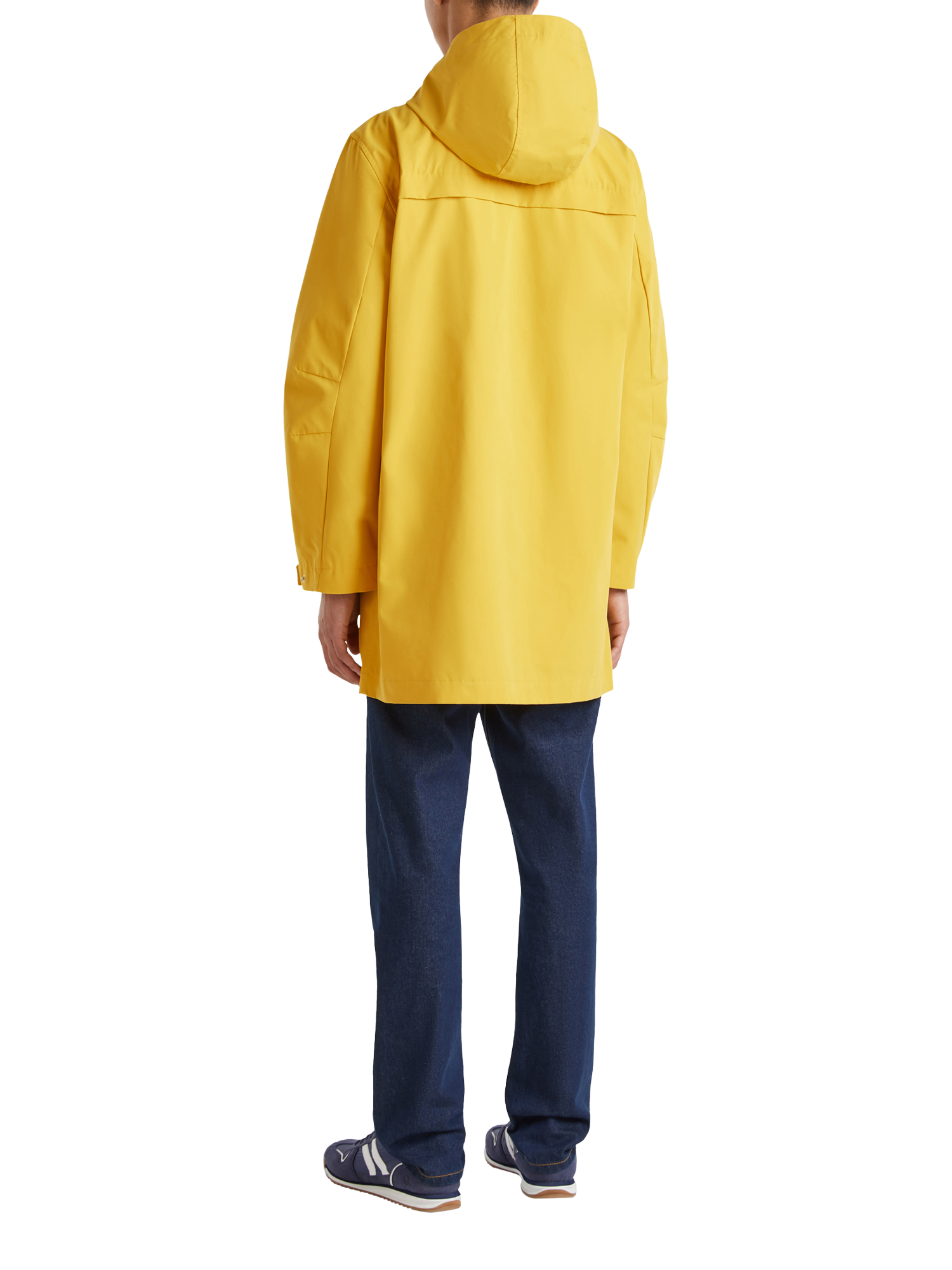 Product image 2 of 3, which shows Benetton Hooded Jacket, Mustard, M