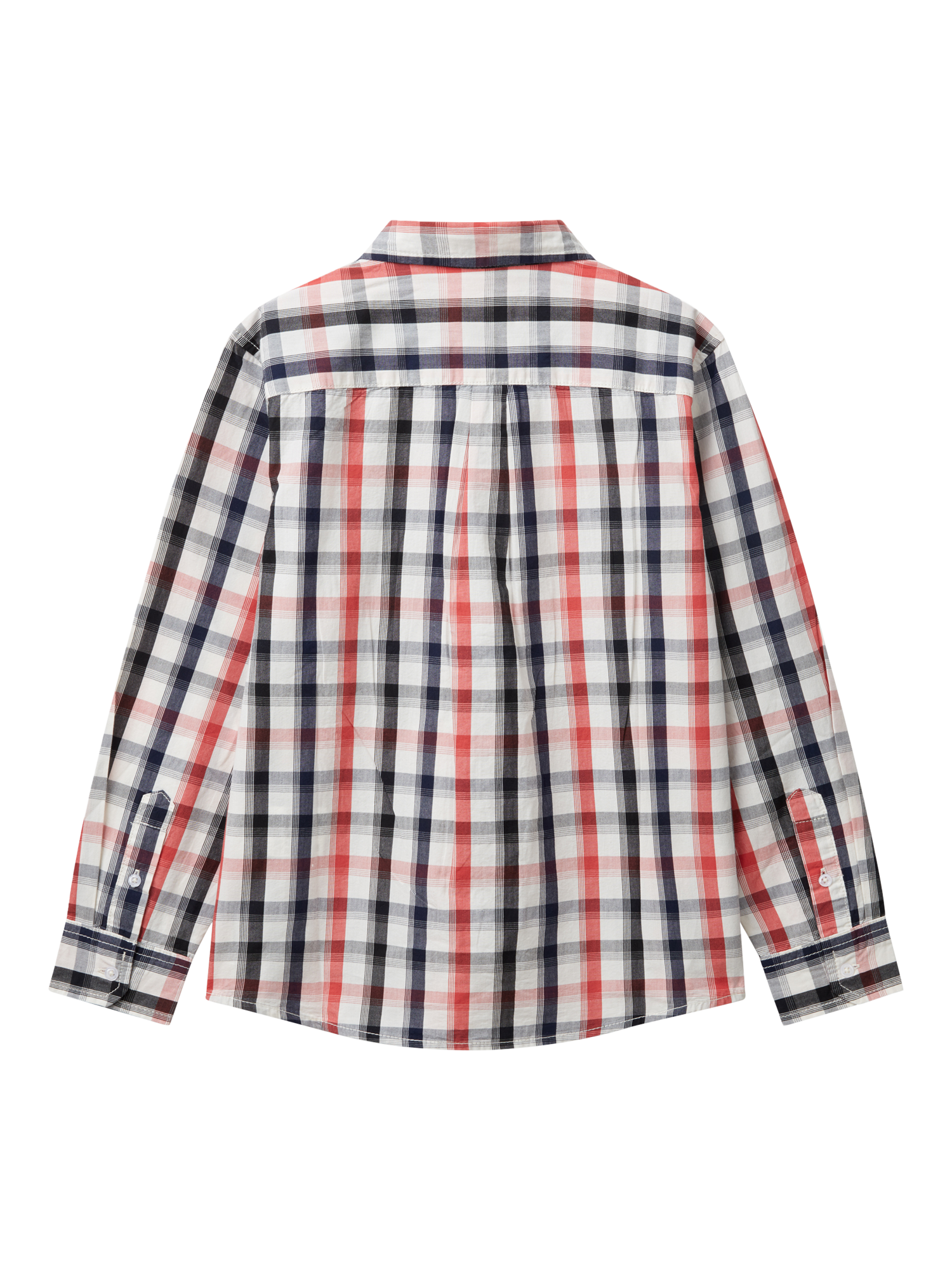 Product image 2 of 2, which shows Benetton Kids' Check Long Sleeve Shirt, Multi, 6-7 years