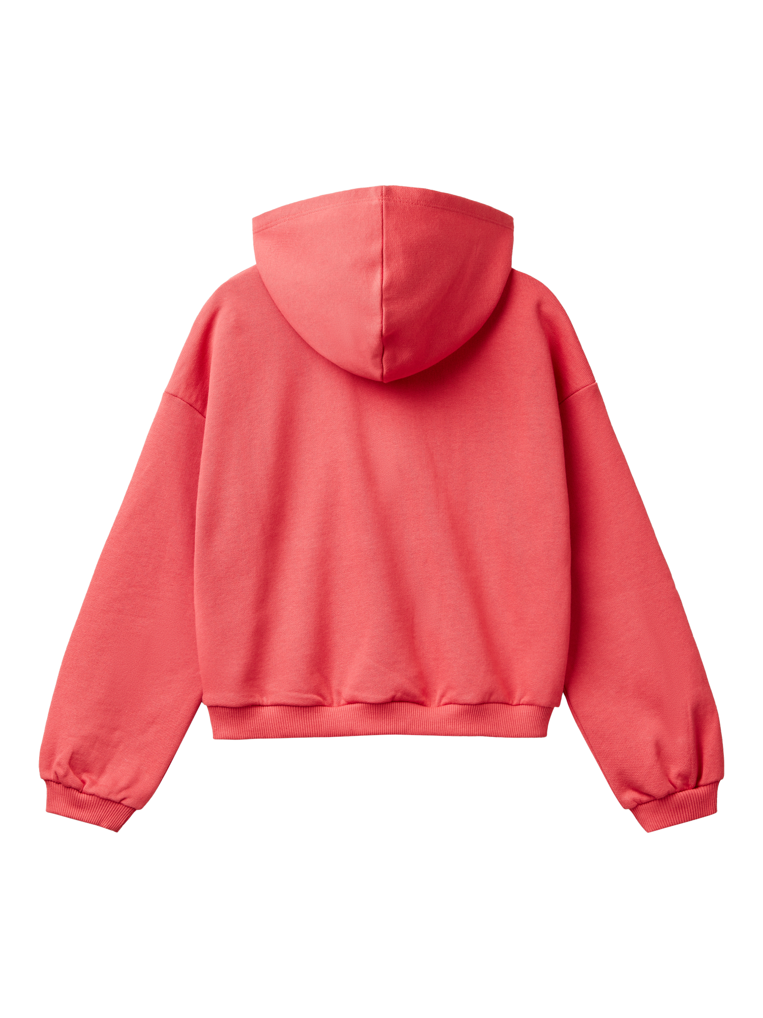Product image 2 of 3, which shows Benetton Kids' Logo Loose Fit Hoodie, Watermelon/Multi, 7-8 years