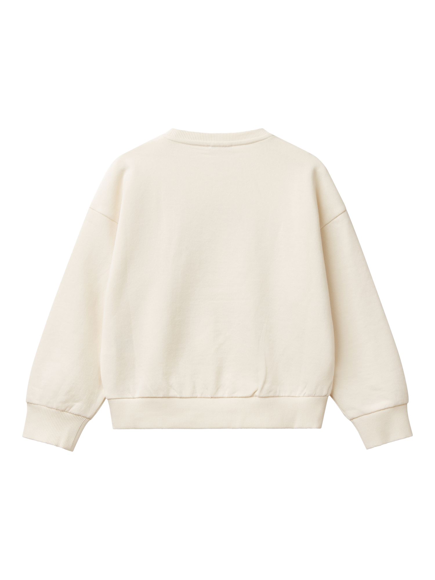 Product image 2 of 3, which shows Benetton Kids' Sequin LA Sweatshirt, White Cream, 6-7 years