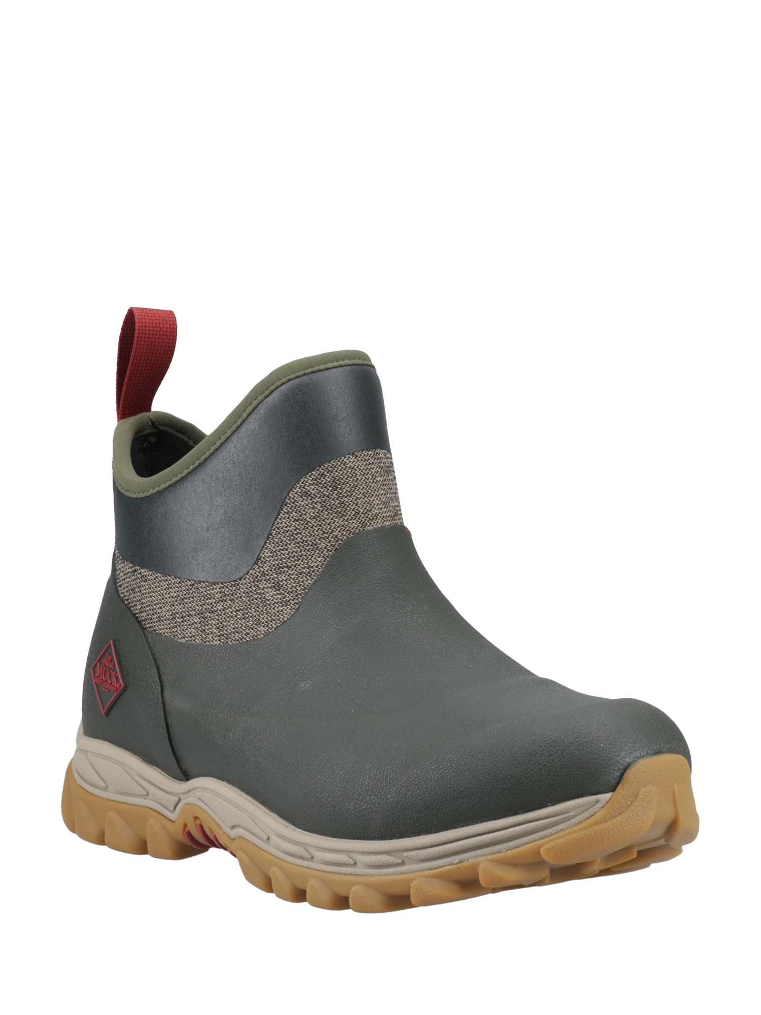 Product image 2 of 4, which shows Muck Arctic Sport II Rubber Ankle Boots, Olive/Multi, 3