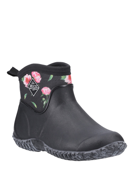 Muck Muckster II Ankle Wellington Boots, Black/Multi - view 2, Black/Multi