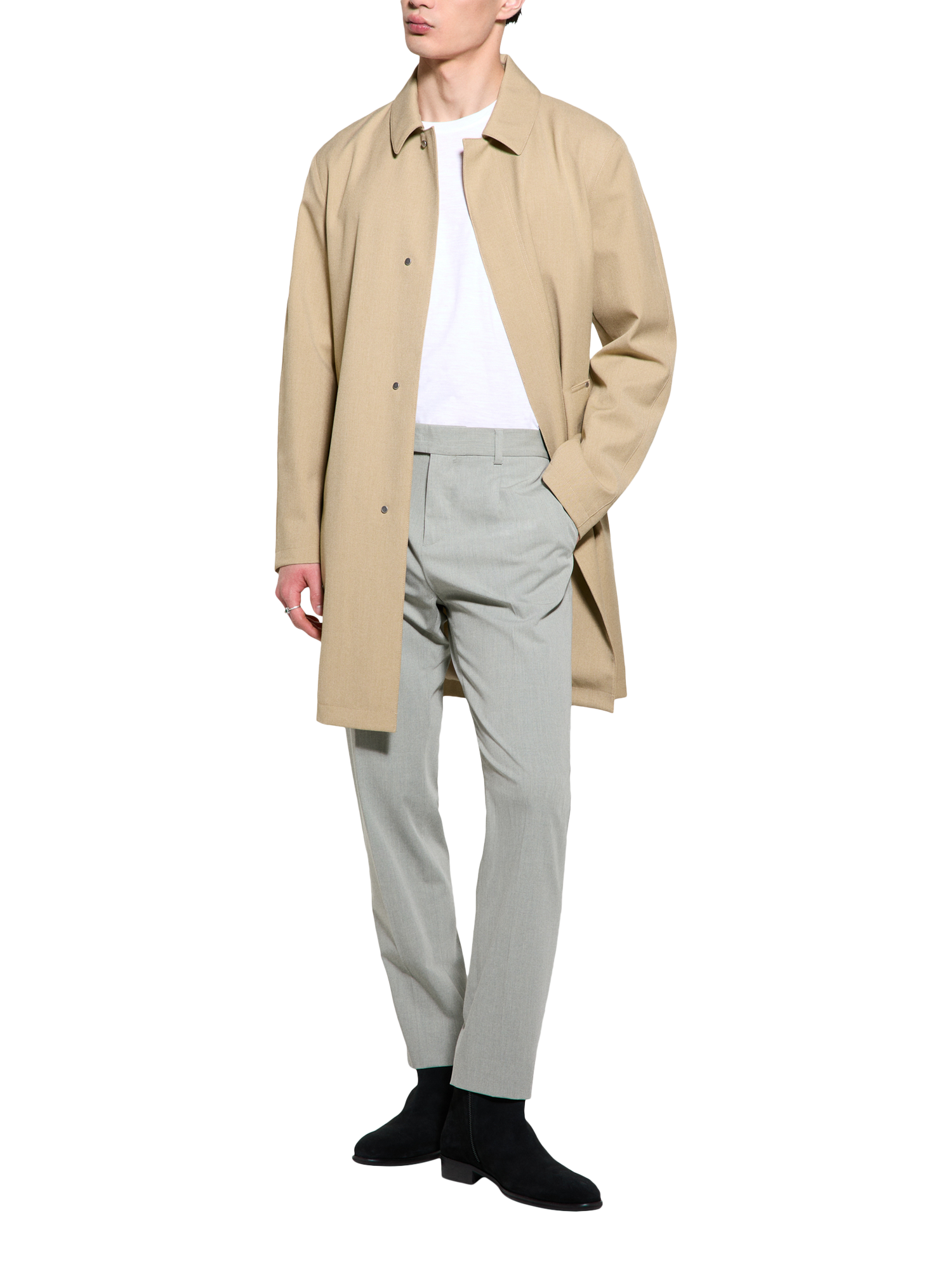 Product image 3 of 4, which shows SISLEY Waterproof Trench Coat, Beige, XL