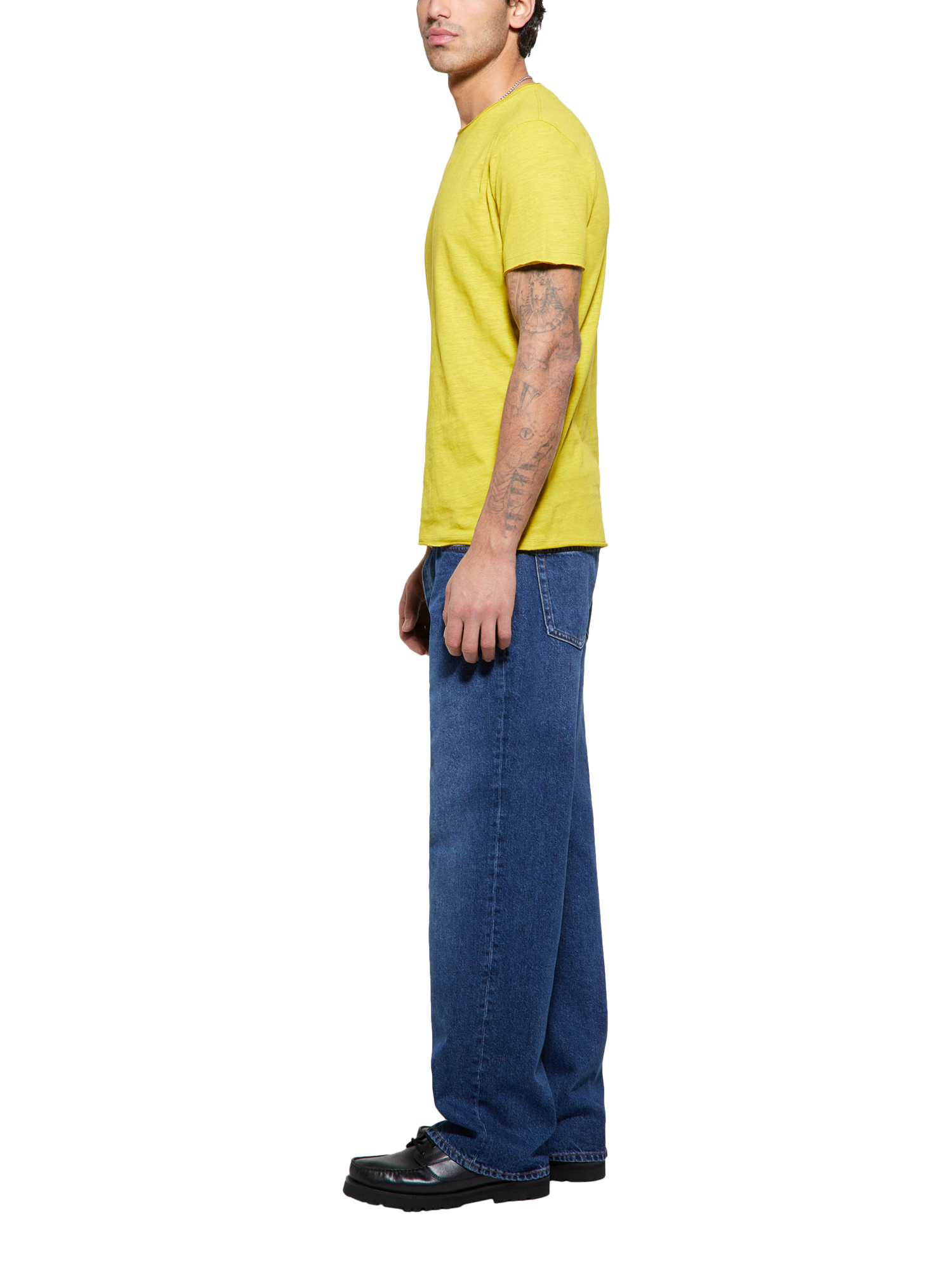 Product image 4 of 4, which shows SISLEY Slim Fit T-Shirt, Lime, XXL