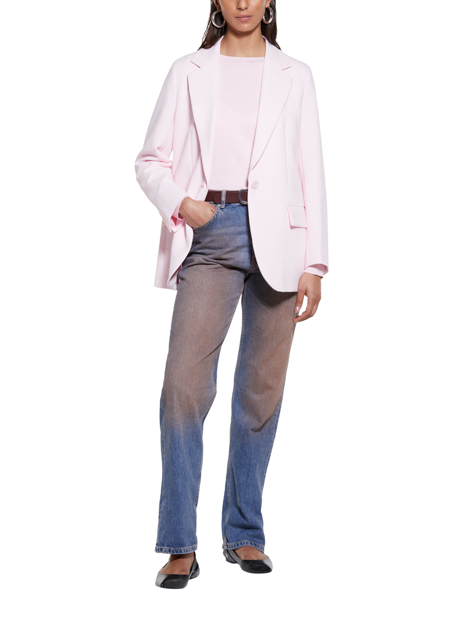 Product image 3 of 4, which shows SISLEY Boat Neck Jumper, Pink, XS