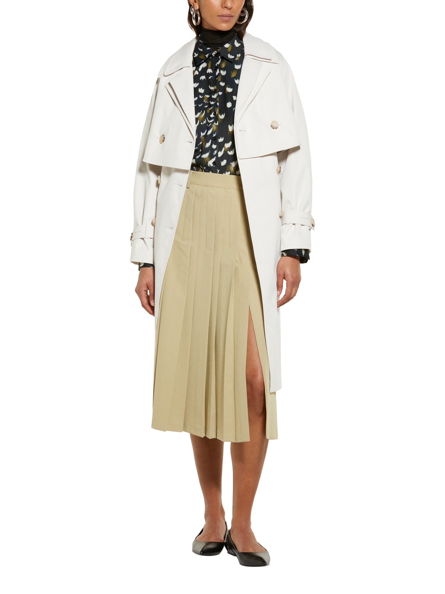 Product image 3 of 4, which shows SISLEY Satin Abstract Shirt, Multi, S