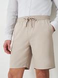 Crew Clothing Cotton Linen Blend Deck Shorts, Beige