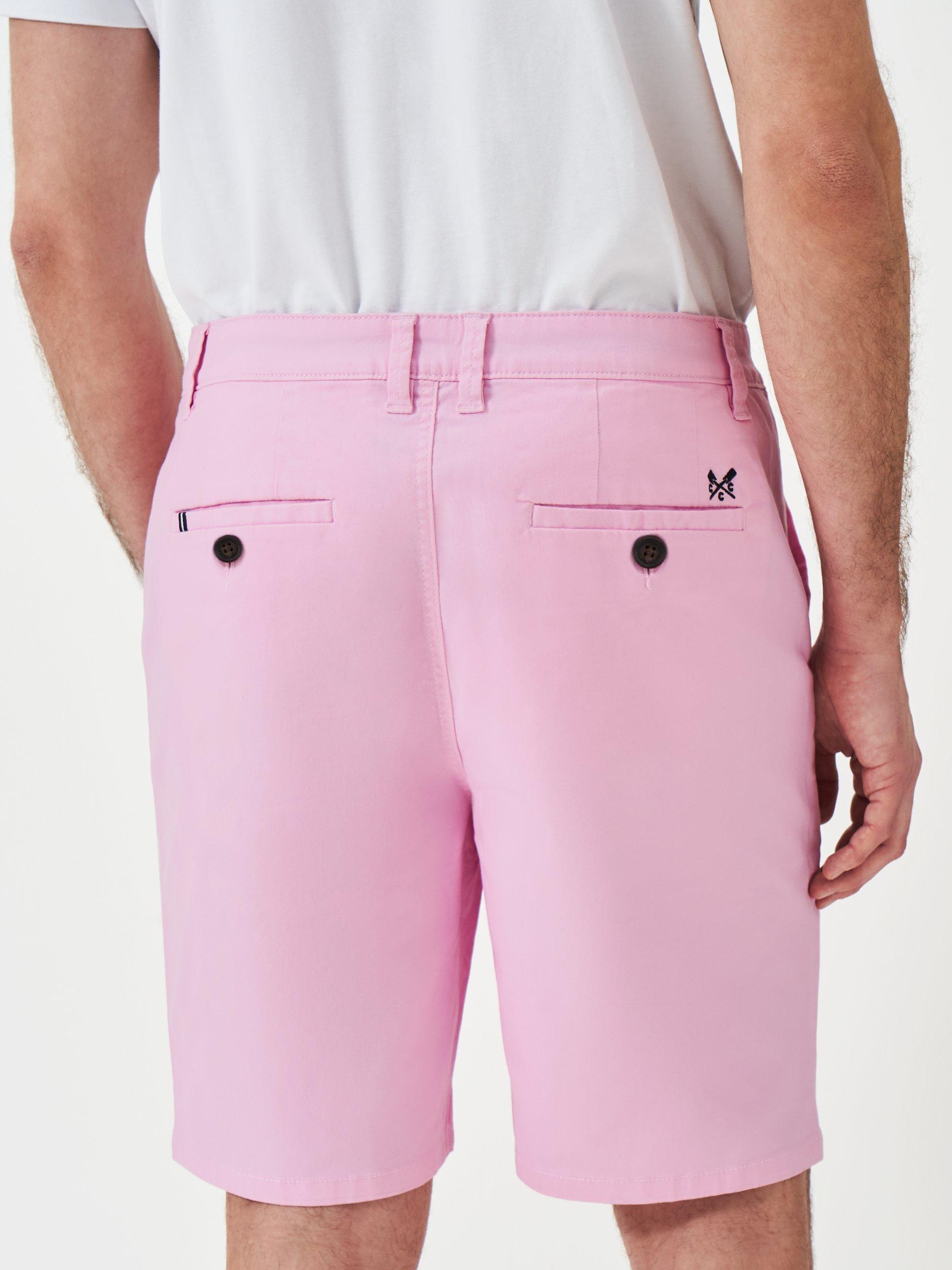 Product image 3 of 5, which shows Crew Clothing Bermuda Length Chino Shorts, Coral Pink, 30