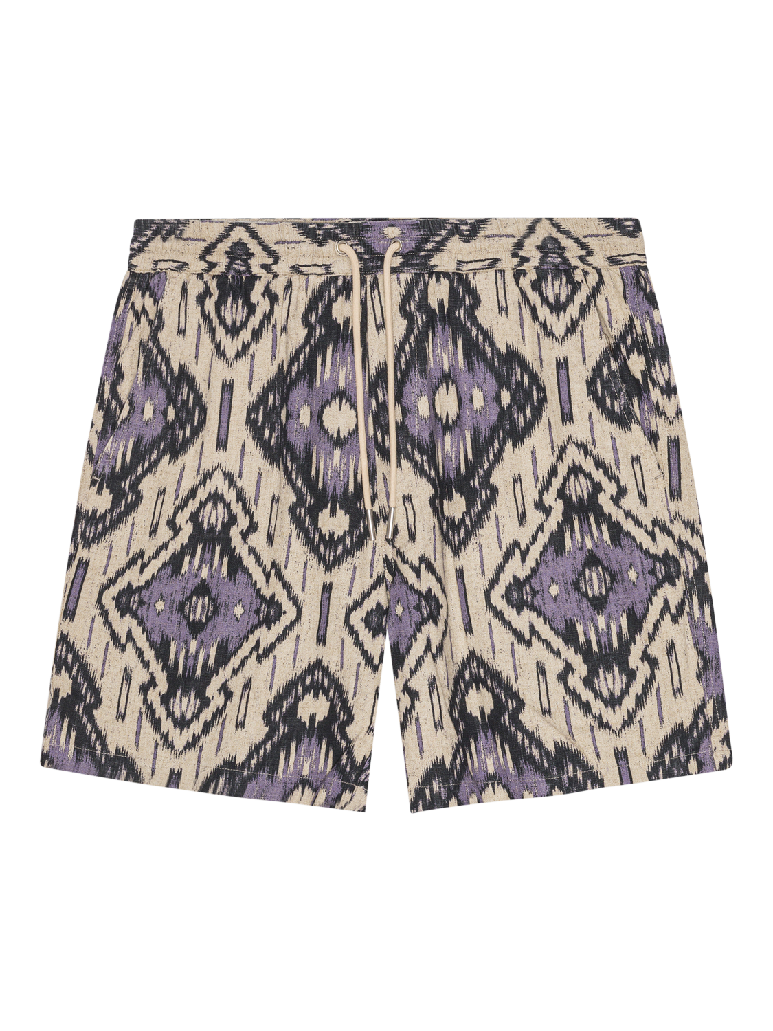 NN.07 Gregor Abstract Drawstring Shorts, Violet