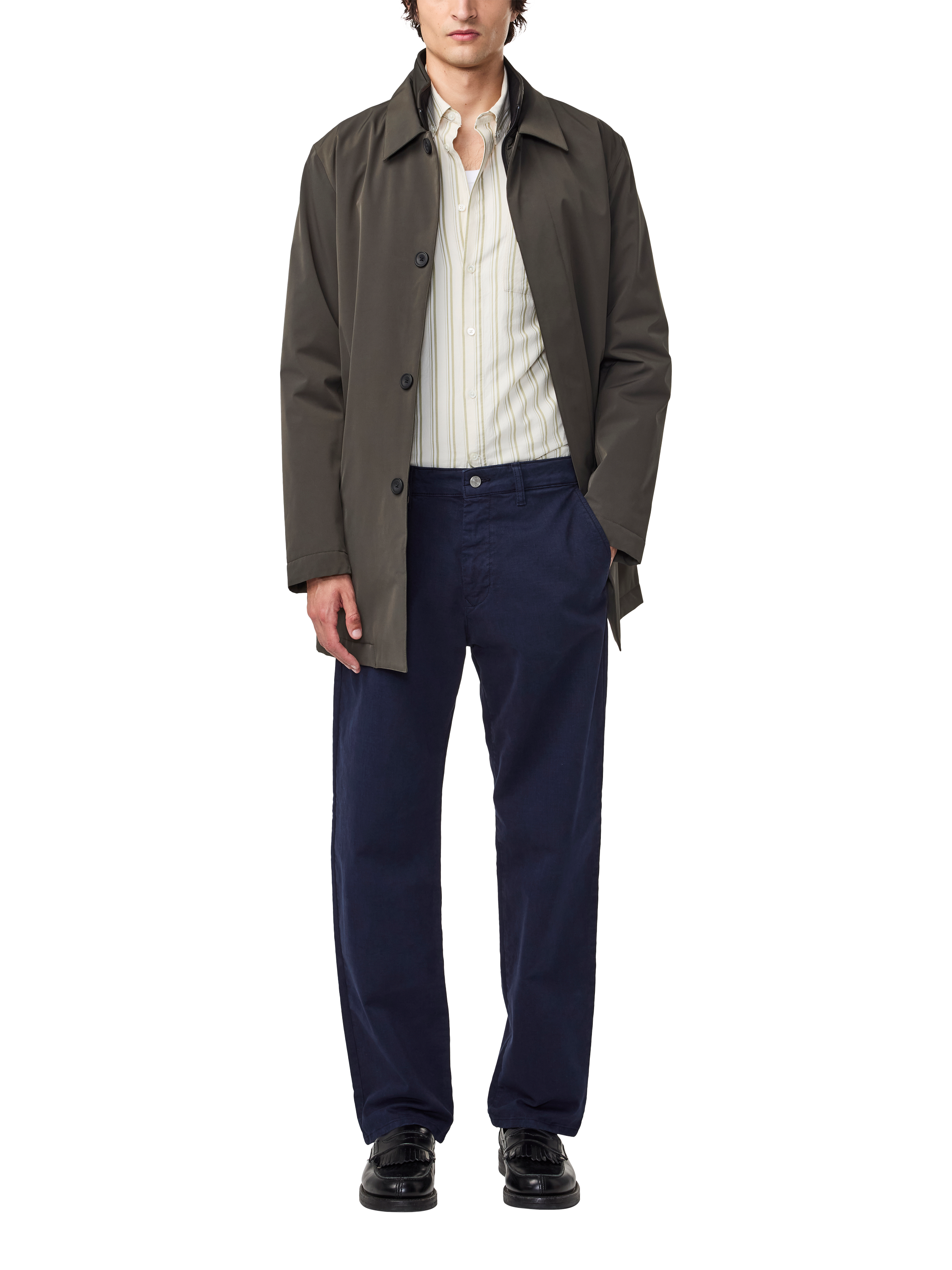 Product image 1 of 4, which shows NN.07 Aden 1923 Chinos, Navy Blue, 36R