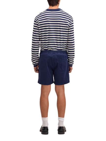 NN.07 Gregor Drawstring Shorts, Navy Blue - view 2, Navy Blue