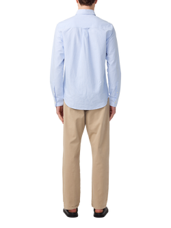 NN.07 Colby Organic Cotton Regular Fit Oxford Shirt, Blue Stripe - view 2, Blue Stripe