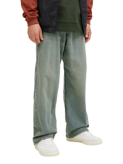 Jack & Jones Kids' Alex Baggy Jeans, Blue Denim - view 2, Blue Denim