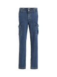 Jack & Jones Kids' Chris 567 Straight Jeans, Blue Denim