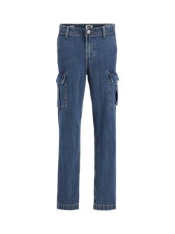 Jack & Jones Kids' Chris 567 Straight Jeans, Blue Denim, Blue Denim