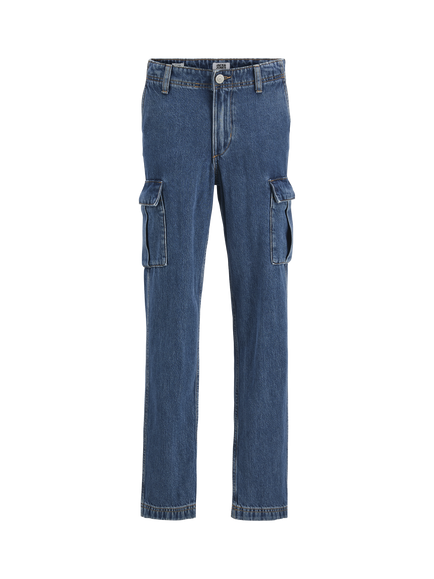 Jack & Jones Kids' Chris 567 Straight Jeans, Blue Denim, Blue Denim