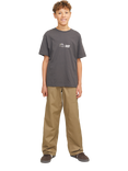 Jack & Jones Kids' Cotton Blend Relaxed Trousers, Elmwood