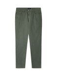 Hackett London Regular Fit Trinity 5 Pocket Stretch Twill Chinos, Thyme Green