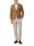 Hackett London Wool Blend Blazer, Camel Beige