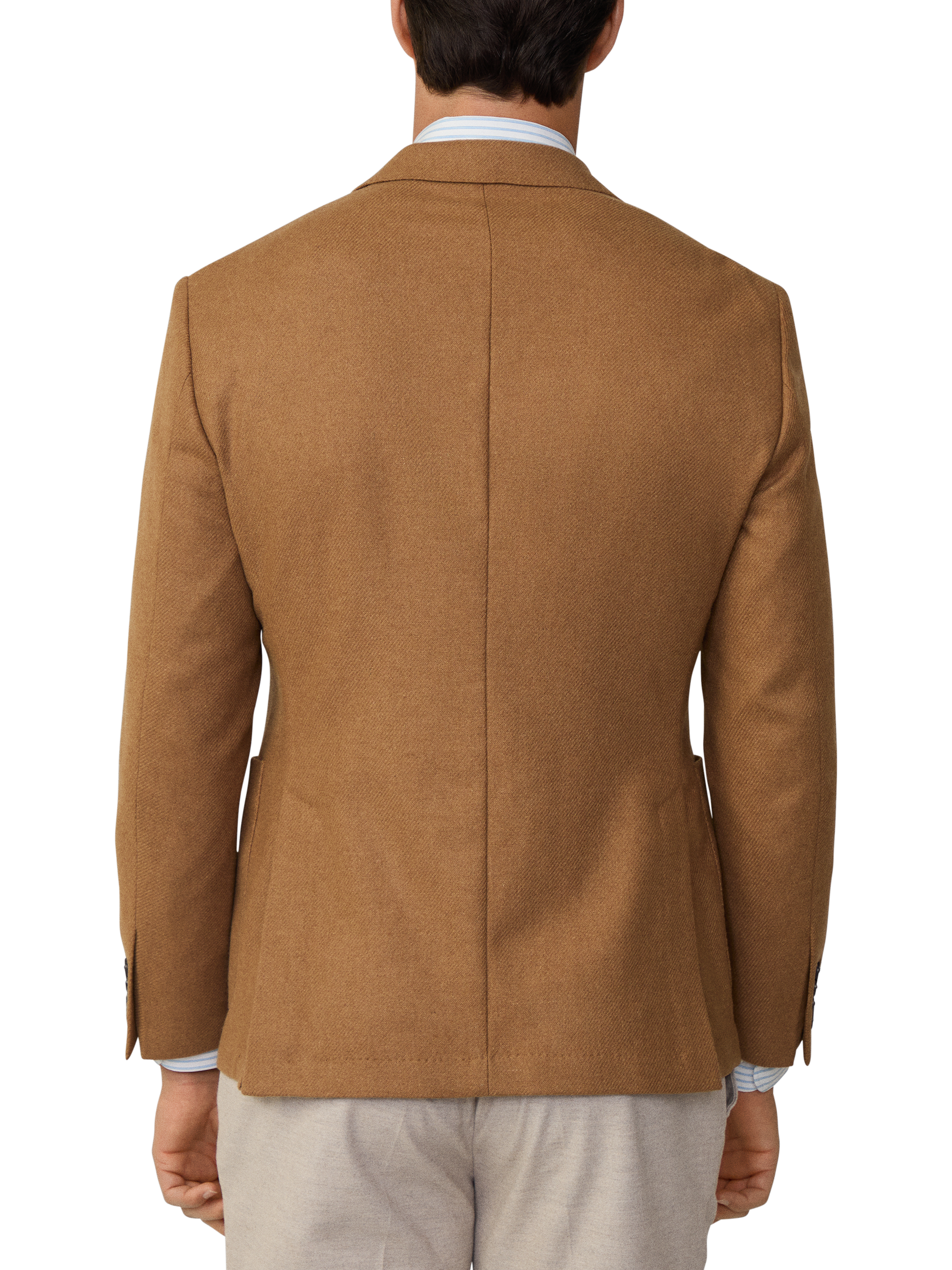 Product image 3 of 7, which shows Hackett London Wool Blend Blazer, Camel Beige, 36