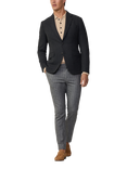 Hackett London Wool Blend Detachable Bib Blazer, Granite Grey, Granite Grey