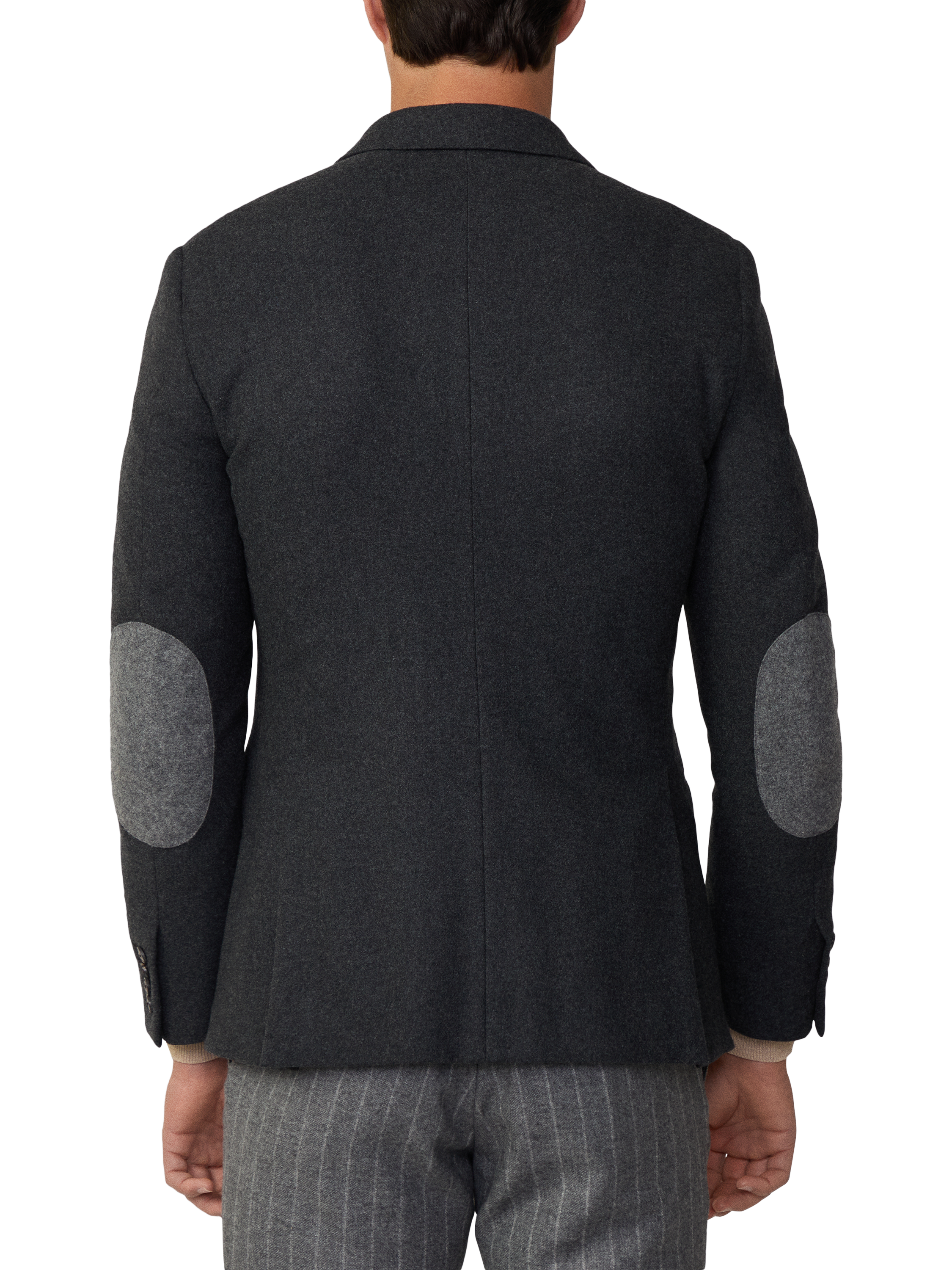 Product image 3 of 6, which shows Hackett London Wool Blend Detachable Bib Blazer, Granite Grey, 36