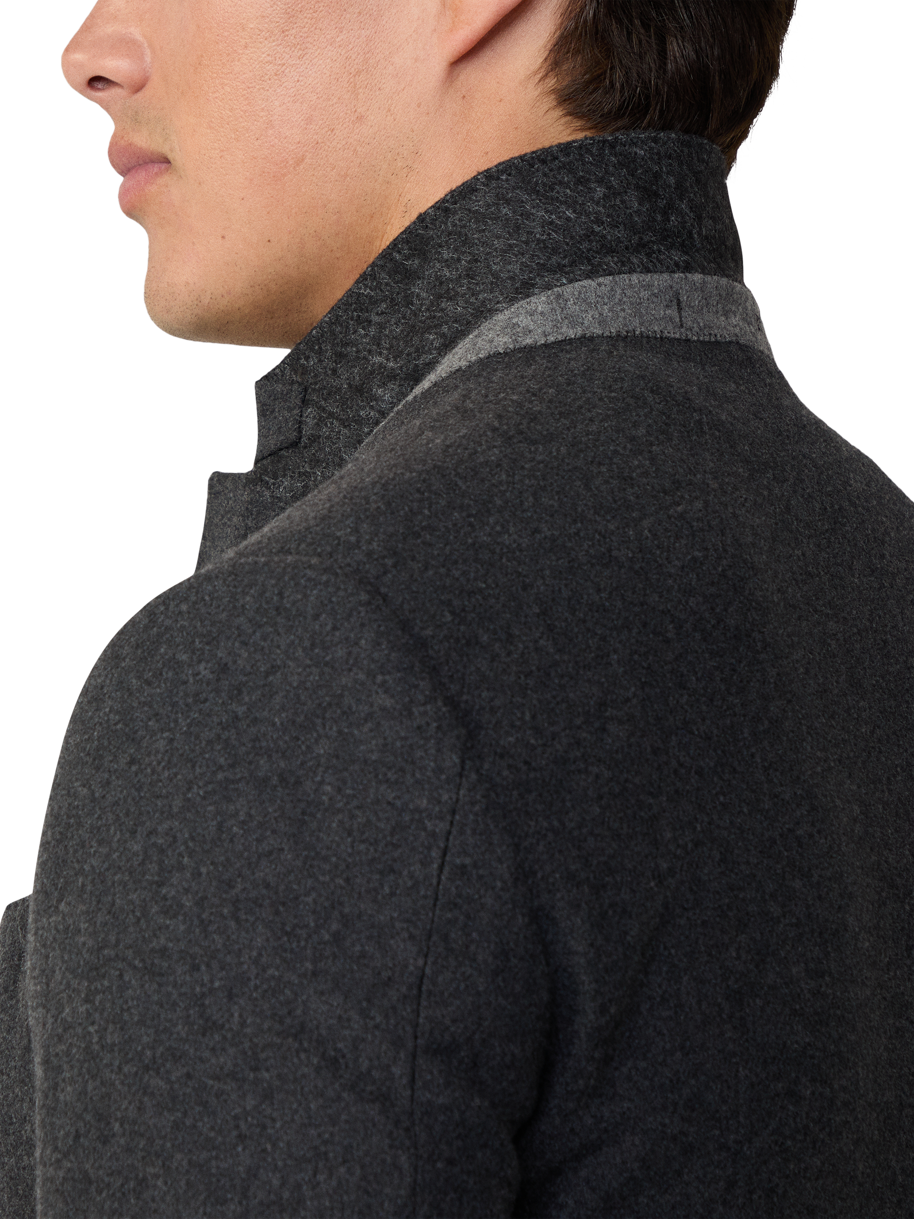 Product image 4 of 6, which shows Hackett London Wool Blend Detachable Bib Blazer, Granite Grey, 36