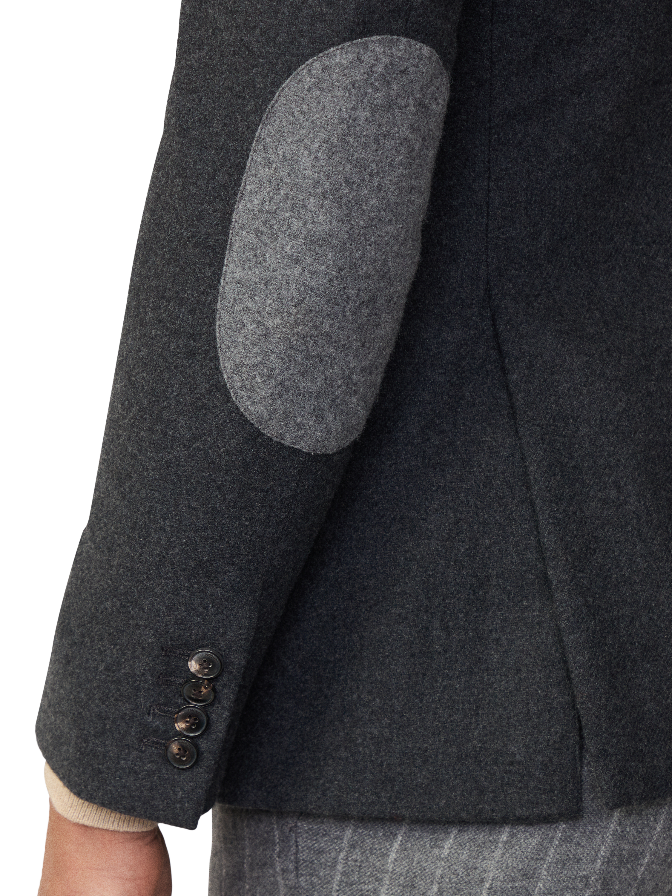 Product image 5 of 6, which shows Hackett London Wool Blend Detachable Bib Blazer, Granite Grey, 36