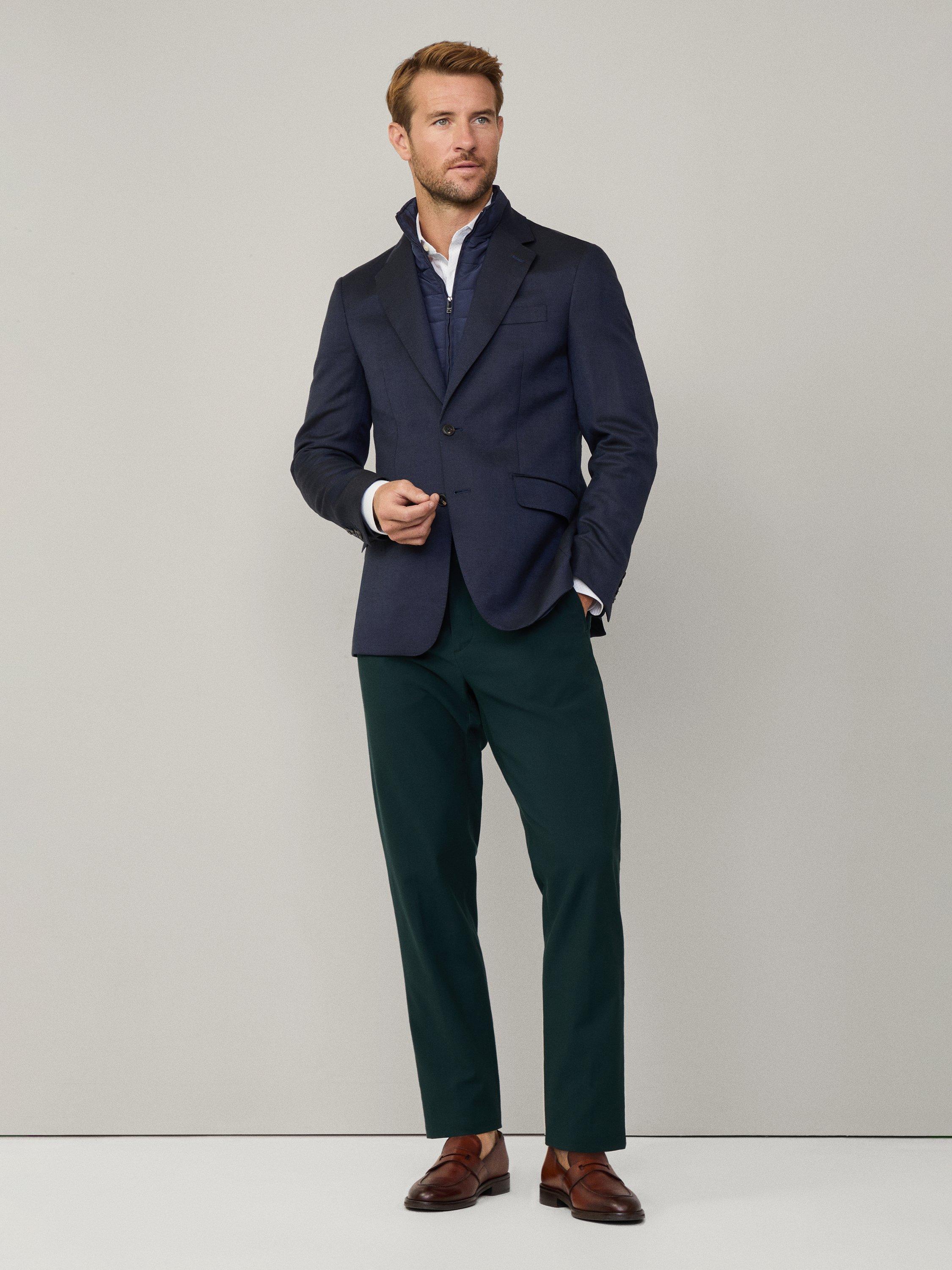 Product image 9 of 9, which shows Hackett London Wool Blend Blazer, Navy, 36