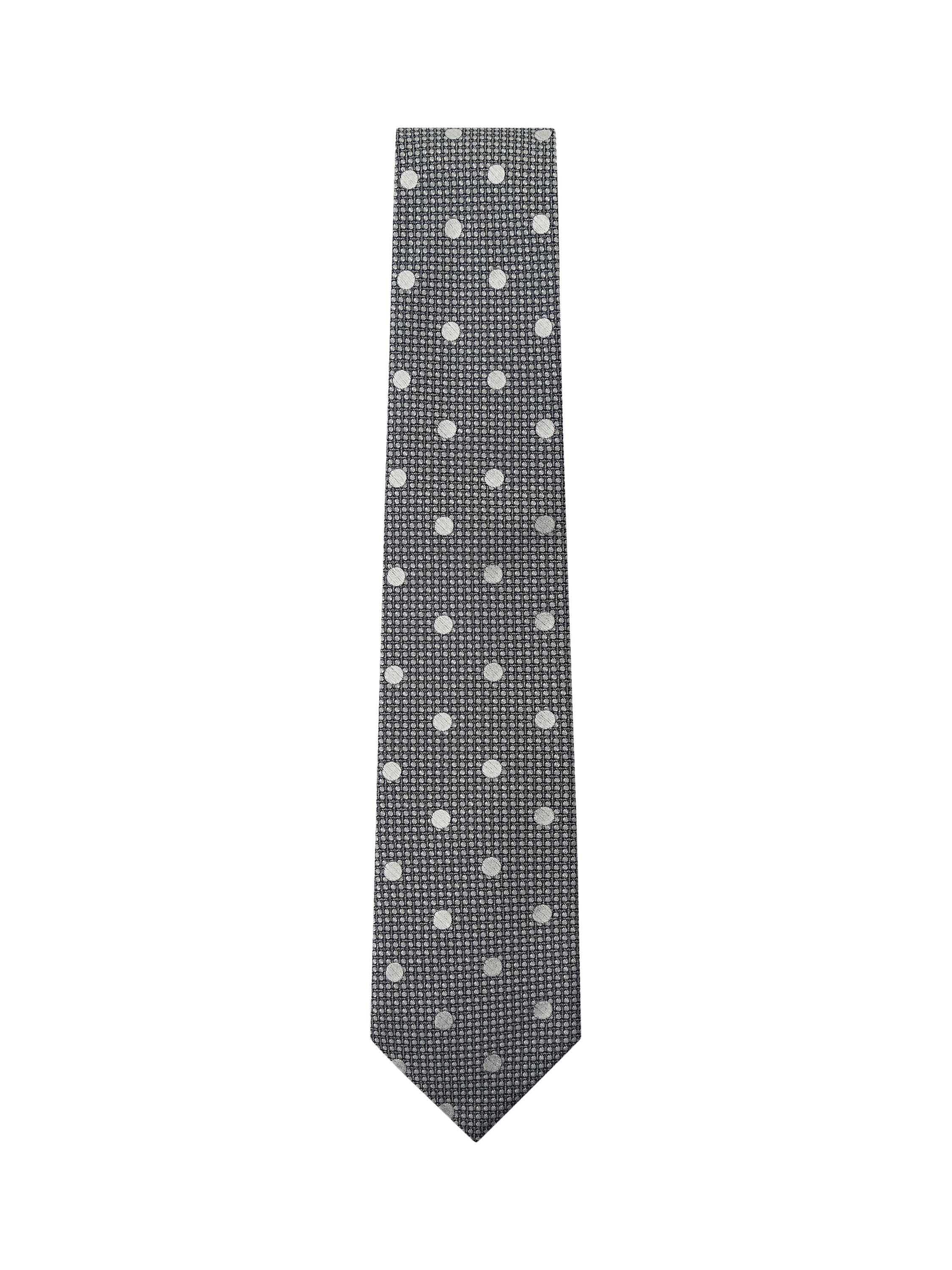 Product image 1 of 4, which shows Hackett London Chelsea Dot Pure Silk Scarf, Navy, 0