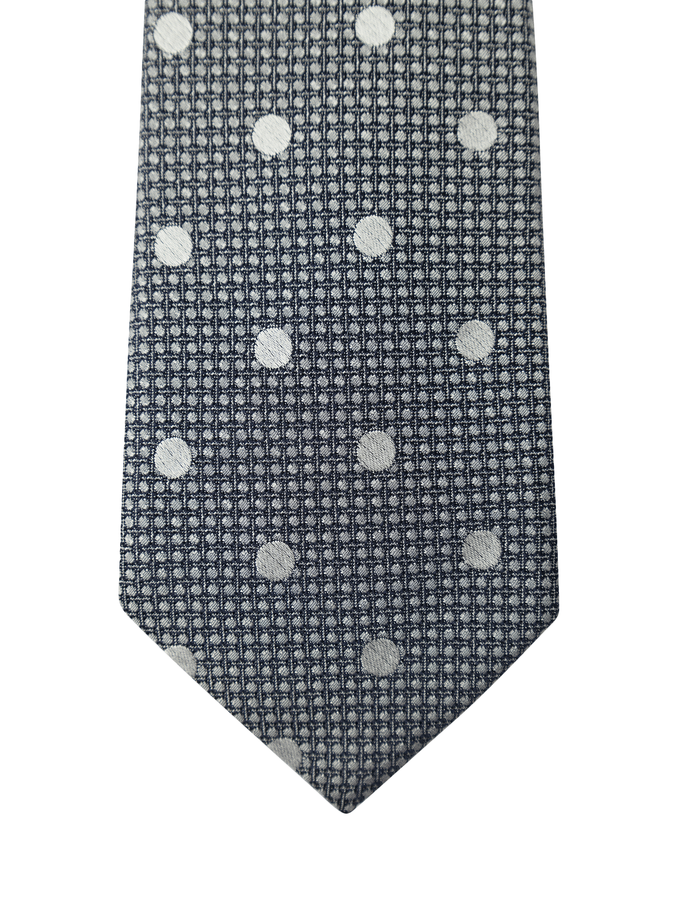 Product image 4 of 4, which shows Hackett London Chelsea Dot Pure Silk Scarf, Navy, 0