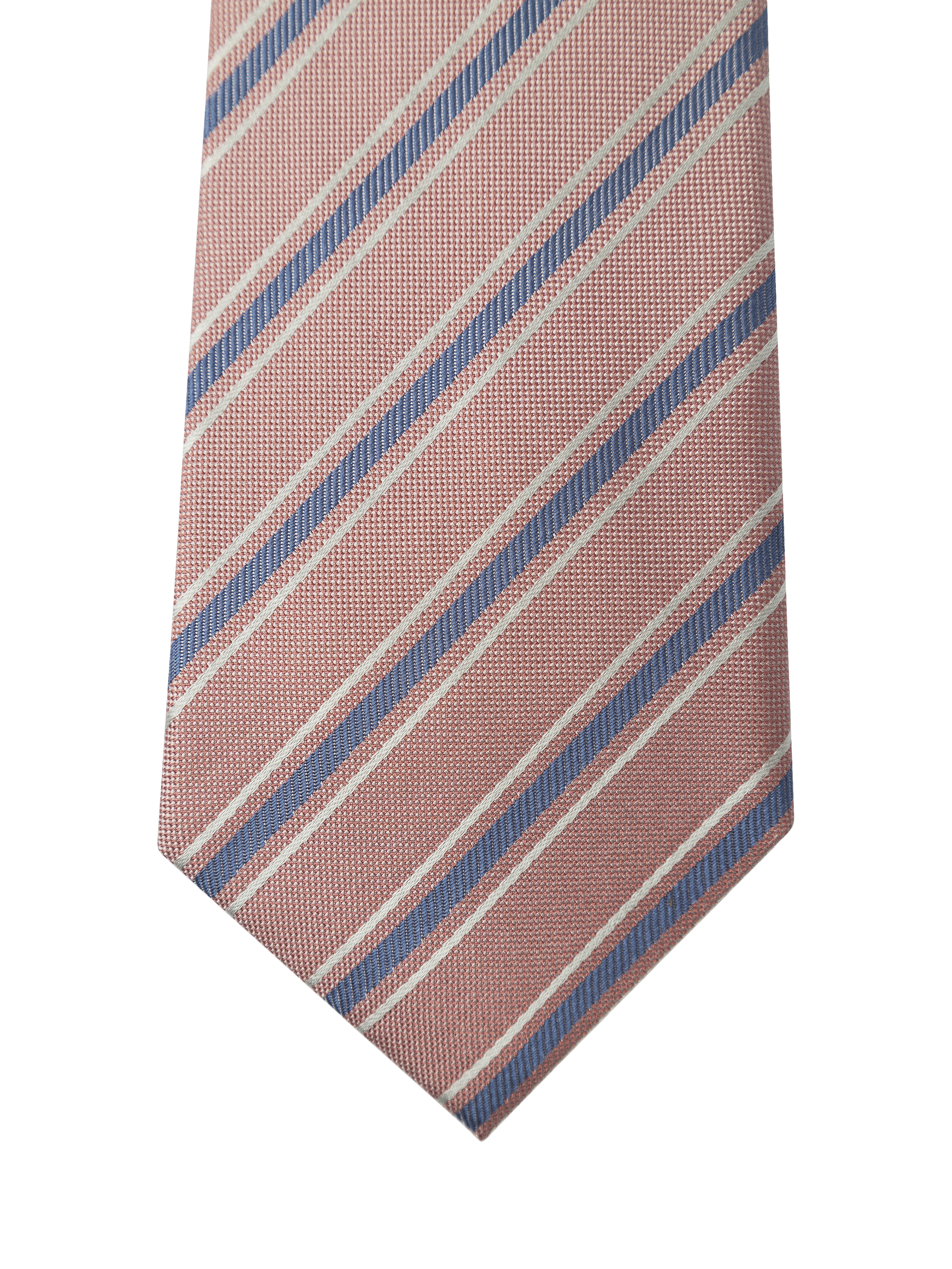 Product image 4 of 4, which shows Hackett London Striped Silk Tie, Pink