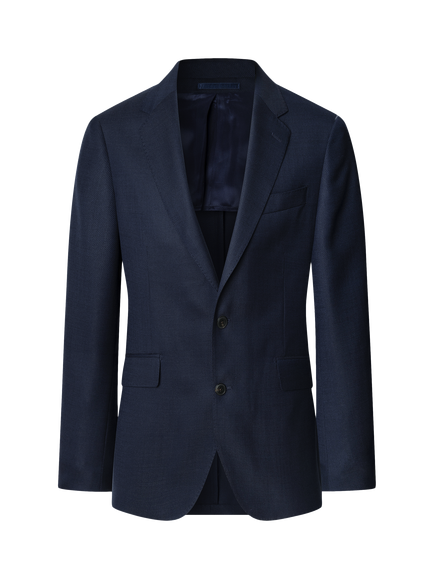 Hackett London Wool Blend Hopsack Blazer, Navy - view 2, Navy
