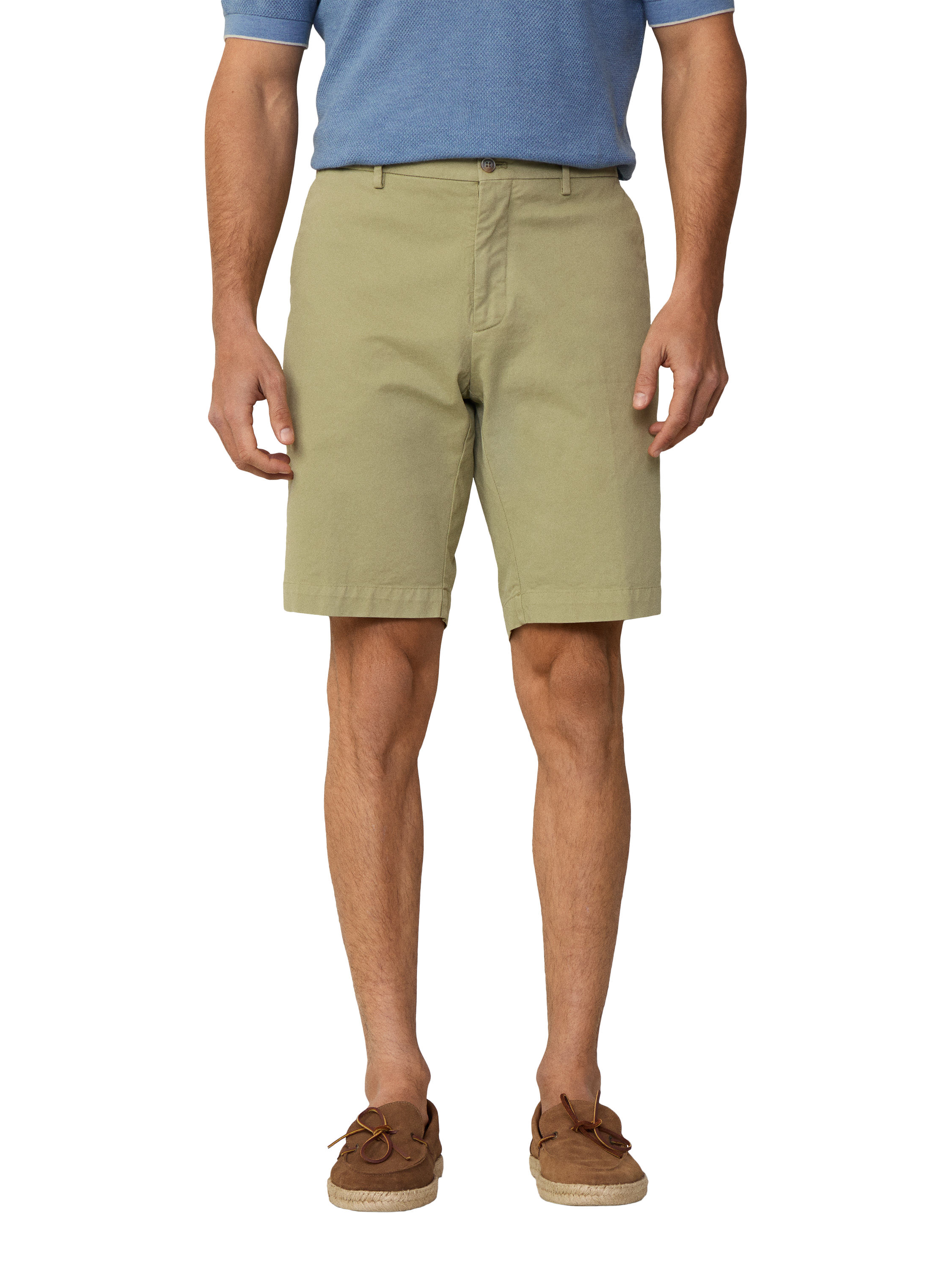 Product image 1 of 7, which shows Hackett London Classic Fit Sanderson Shorts, Sage Green, 28