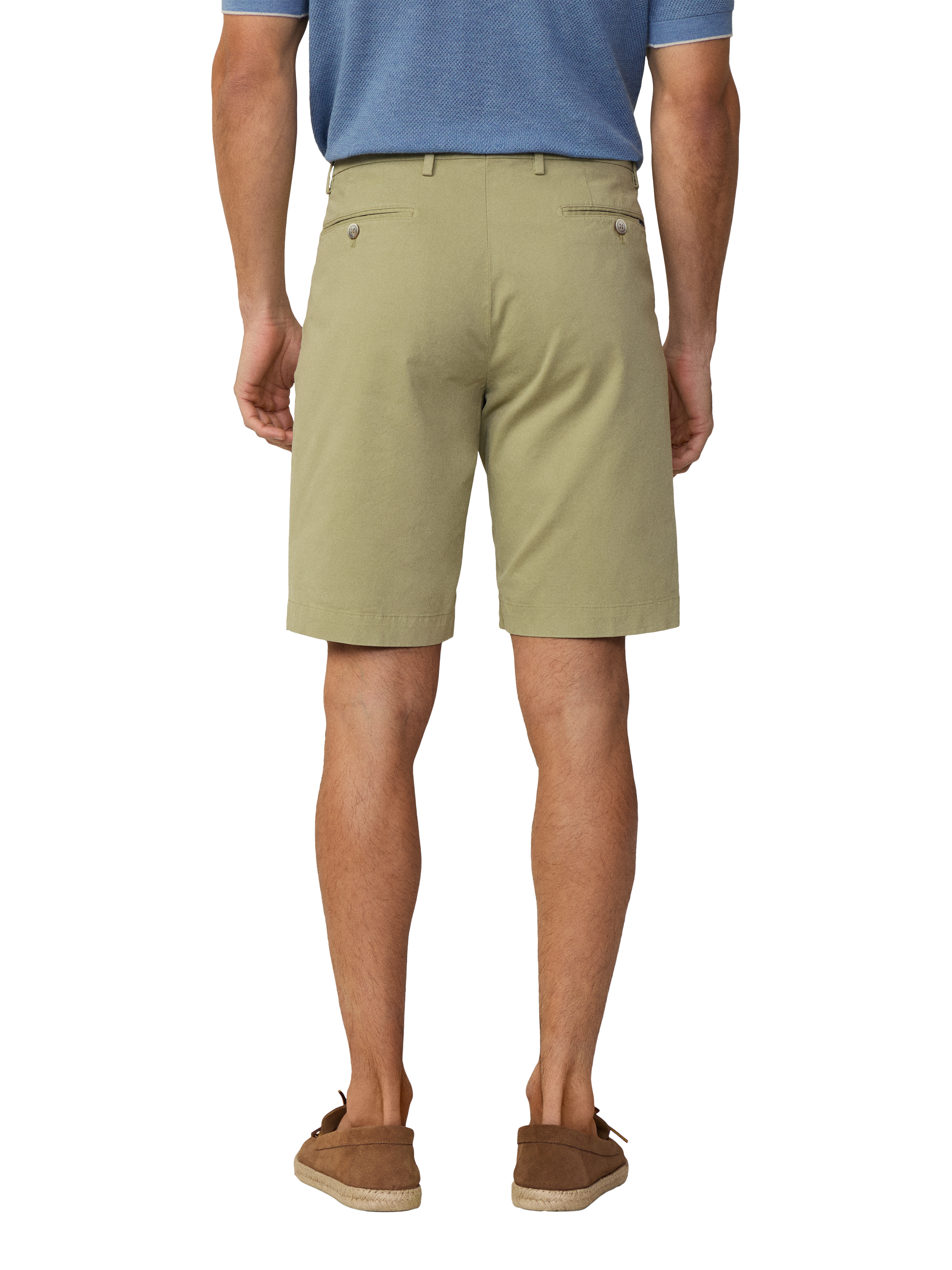 Product image 3 of 7, which shows Hackett London Classic Fit Sanderson Shorts, Sage Green, 28